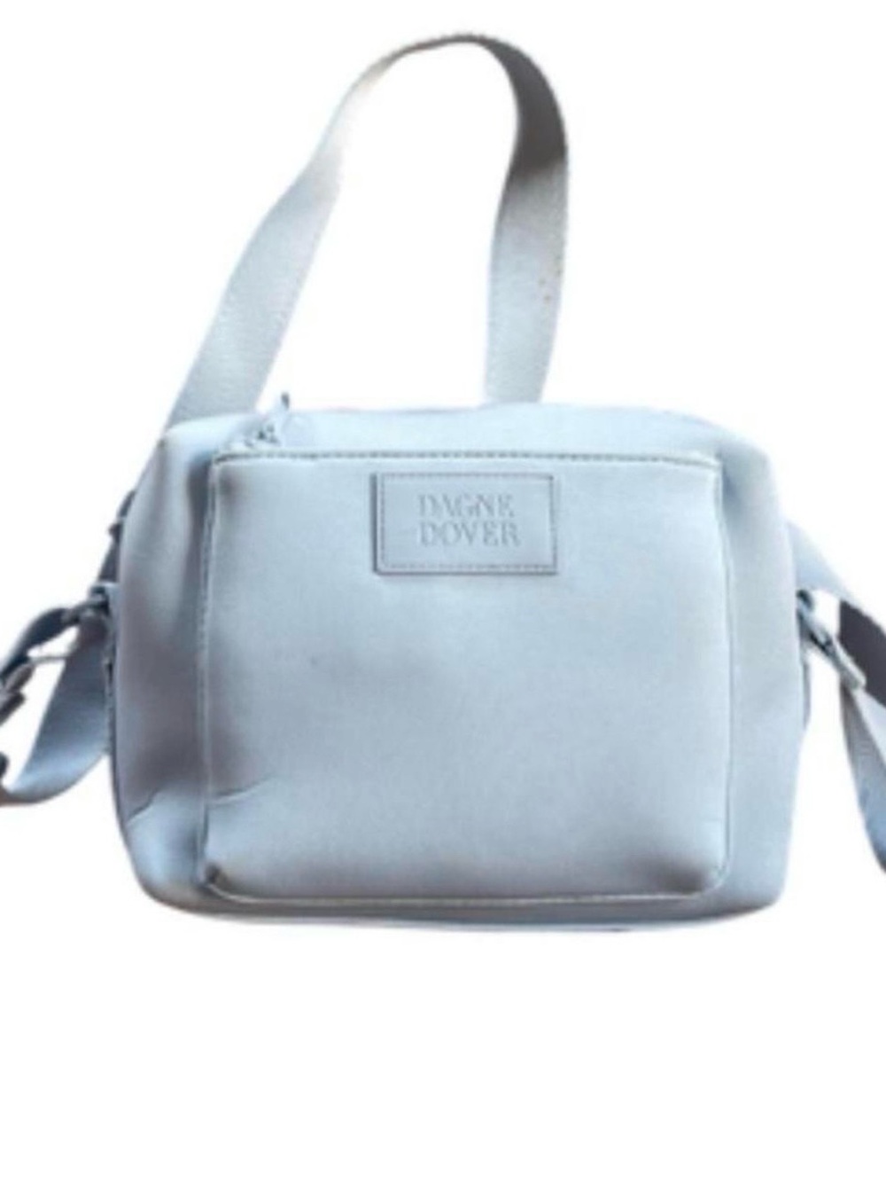 Dagne Dover Powder Blue Crossbody Bag with Front Pocket
